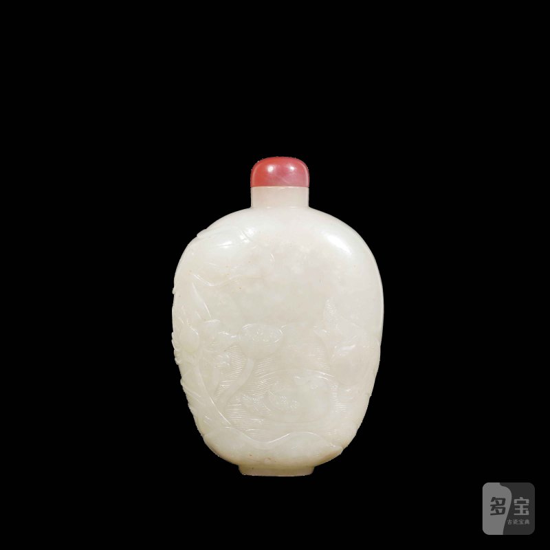清 玉河塘月色鼻烟壶